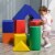 Multicolor Foam Building Block Soft Kids Playset, Daycare & Classroom Activity Perspective: top