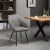 Tube Shaped Dining Chair Accent Seat with Ergonomic Backrest and Armrests Perspective: top