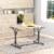 47  Folding Dining Table, Rectangular Breakfast Table with Metal Frame Perspective: top