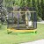 7' Spring Trampoline for Kids w/ Enclosure Net Indoor Play Bouncer Toy, Yellow Perspective: top