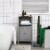 Freestanding Bathroom Cupboard Furniture w/Multi-Tier Storage and Elevated Base Perspective: top