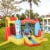 10.8' x 8.7' x 6.1' Outdoor Inflated Castle for Climbing, Sliding, & Bouncing Perspective: top