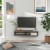 Wall Mount Media Console, Floating TV Stand Entertainment Center Unit, Dark Grey Perspective: top