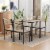 Multi-Section Outside or Inside Seating Bench with Tabletop Smooth Surface Perspective: top