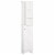 Wooden Collection Tall Bathroom Linen Tower with Adjustable Shelving & Cupboard Perspective: top