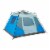 Outbound QuickCamp 6 Person 3 Season Cabin Tent with Rainfly and Carry Bag, Blue Perspective: top