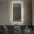Blossom Stellar 18  Brush Gold Frame LED Glass Mirror with Antifog Perspective: top