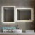 Blossom Stellar 48  Brush Gold LED Glass Mirror with Antifog Perspective: top