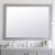 Elegant Decor Aqua 36  x 48  Wood Frame Bathroom Mirror in Gray Perspective: top
