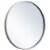 Elegant Decor Eternity 18  Round Mid Century Metal Frame Mirror in Silver Perspective: top