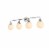 Hanson 4 lights bath sconce in polished nickel with frosted shade Perspective: top
