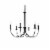 Brielle 6 lights pendant in black Perspective: top
