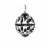 Levante 1 light pendant in black Perspective: top