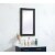 Aqua vanity mirror 18x32 inch in black Perspective: top