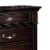 Benjara Syracuse 29 Traditional Wood Beautiful Nightstand in Dark Walnut Perspective: top
