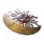 Benzara Celestial Sun and Moon Metal Wall Art Decor - Gold and Rust Brown Perspective: top