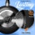 SereneLife 15 Piece Pots and Pans Non Stick Chef Kitchenware Cookware Set, Black Perspective: top