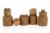 Harry Potter Hogwarts Houses 1.45-Oz Ceramic Storage Jars - Set of 4 Perspective: top