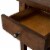 Lake House Dark Brown Chair Side Table Perspective: top