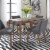 Space Savers Medium Brown Nido Chair - Grey  (RTA)-Set of 2 Perspective: top
