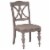 Summer House Light Gray Slat Back Side Chair (RTA)-Set of 2 Perspective: top
