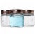 Mini Mason Jars Shot Glasses with Lids in Bulk Set (2 Ounce, 12-Pack) Perspective: top