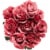Artificial Flowers Silk Rose Bouquet with Stems for Decor - Dark Pink Perspective: top