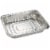 Half Size Aluminum Foil Pans, Deep Disposable Trays (12.7 x 2.2 x 10.2 In, 20 Pack) Perspective: top