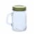 48 Pack Clear Mini Mason Jars with Gold Lids for Spices, and Food, 4 fl oz Perspective: top