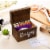 Juvale Wood Recipe Organization Box with Cards and Dividers, 7.1 x 5 x 4.7 Inches Perspective: top