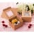 50-Pack Bakery Pastry Box with Clear Display Window, Donut, Mini Cake, Kraft Perspective: top