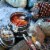 4-in-1 Camping Utensils - 3-Pack Camp Utensils Set, Stainless Steel Folding Perspective: top