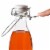6Pcs Glass Bottles with Swing Top Lids 35.5oz for Vinegar Oil Liquid Honey Perspective: top