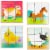 Wood Farm Animal Block Puzzles with Tray for Toddlers Kids (6 in 1), 6 Designs Perspective: top