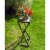 ORE International19.5 Tall Grey Stone Slab Black and Gold Plant StandMetal Perspective: top