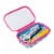 Zip-It Clear Top Pencil Box - Rainbow Perspective: top