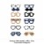 Big Dot of Happiness My Dad is Rad Glasses - Paper Father's Day Photo Booth Props Kit 10 Ct Perspective: top