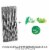 Big Dot of Happiness Double the Fun Twins Two Peas in a Pod - Striped Paper Straw Decor 24 Ct Perspective: top