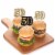 Big Dot of Happiness Adult 50th Birthday Gold Dessert Cupcake Toppers Clear Treat Picks 24 Ct Perspective: top