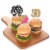Big Dot of Happiness Chic 50th Birthday - Pink Black & Gold Cupcake Toppers Treat Picks 24 Ct Perspective: top