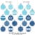 Big Dot of Happiness Hanging Blue & Silver Ornaments Outdoor Christmas Porch Tree Decor 10 Pc Perspective: top