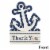 Big Dot of Happiness Ahoy - Nautical - Shaped Thank You Cards with Envelopes - 12 Ct Perspective: top
