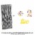 Big Dot of Happiness 2nd Birthday Two-tti Fruity - Striped Paper Straw Decor 24 Ct Perspective: top
