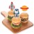 Big Dot of Happiness Blast Off to Outer Space Dessert Cupcake Toppers Clear Treat Picks 24 Ct Perspective: top