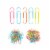 U® Brands Assorted Size Paper Clips - Brights Perspective: top