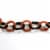 Halloween Chenille Chain Garland. Fabric Orange Black Wb0028 Perspective: top