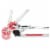 Razor A3 Lightweight Kick Push Folding Aluminum Portable Scooter for Kids - Red Perspective: top