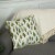 Northlight Woodland Trees Christmas Throw Pillow - 15 - Green and White Perspective: top
