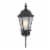 Yosemite Home Decor Brielle Exterior Light Wall Mount in Black Perspective: top