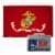 Valley Forge 3 Ft. x 5 Ft. Nylon Marine Corps Military Flag BTUSMC3 Perspective: top